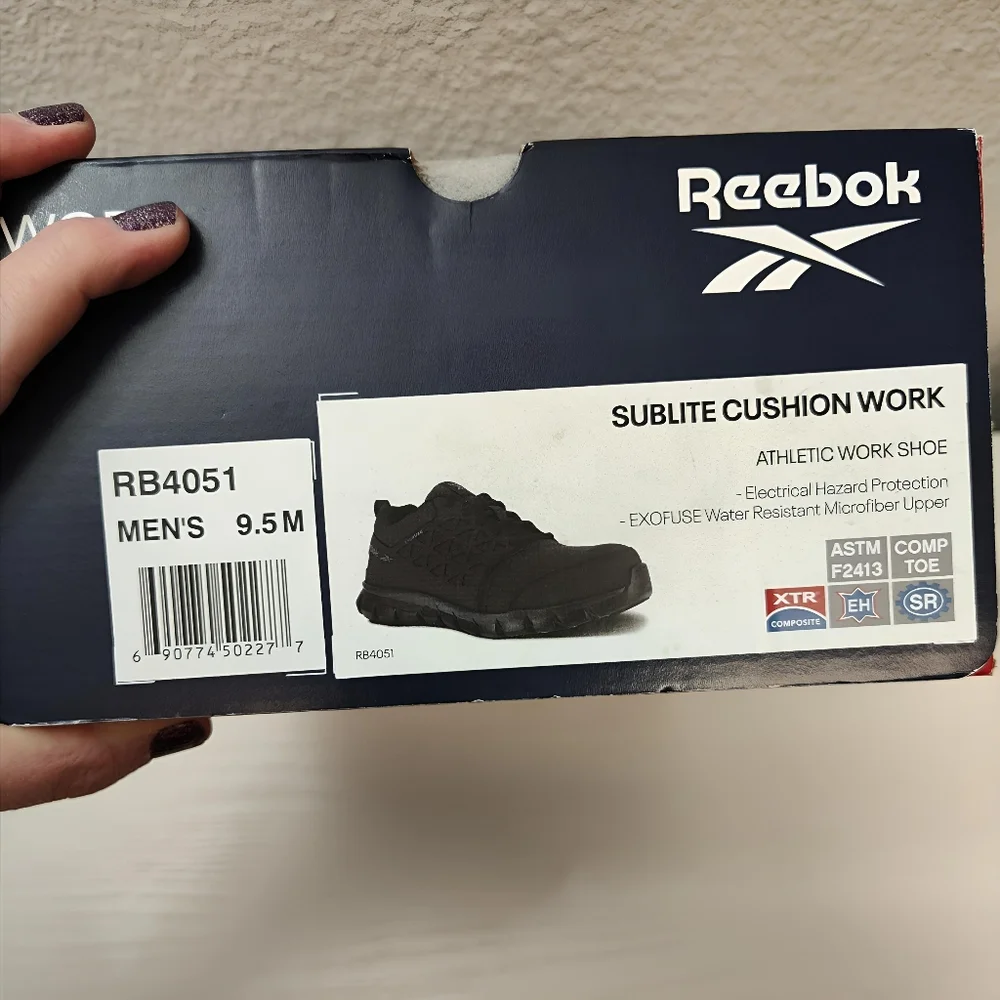 Reebok SUBLITE CUSHION Men's Saftey Work Shoe COMPOSITE Toe Size 9.5M RB4051 - Picture 8 of 12
